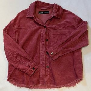 Corduroy dusted rose jacket